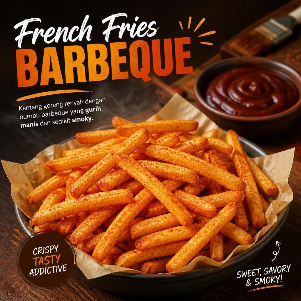 French Fries Barbeque dari Menu Tujuh Satu Kopi